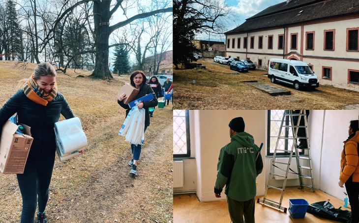 M2C pomáhá: Uprchlíky z Ukrajiny ubytovala na zámečku
